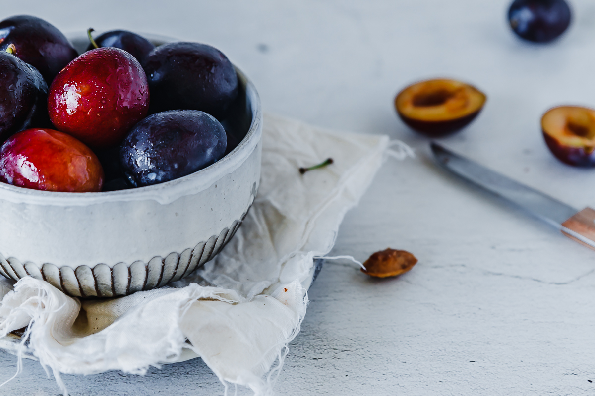 Saftiger Quark-Mohn-Pflaumenkuchen mit Streuseln oder auch: Drei ...